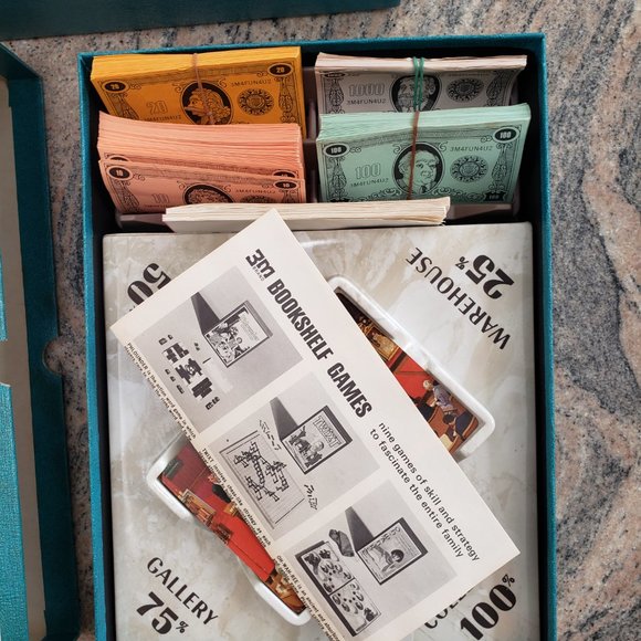 [GREAT Condition] Vintage "HIGH-BID The Auction Game" COMPLETE 3M Bookshelf Game - Picture 5 of 8